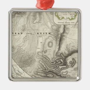 Miscellaneous geological maps metal tree decoration