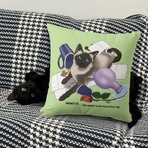 Mischief Cat Cushion