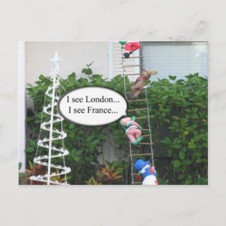 Mischief Elf Christmas Postcard