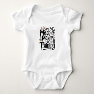 Mischief Maker In Training Newborn Baby Wizard Bodysuit