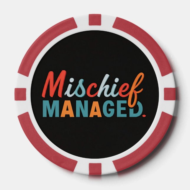 Mischief Managed  Poker Chips (Front)
