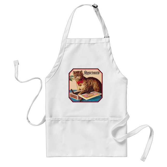 Mischief the Cat - Vintage Ad Standard Apron (Front)