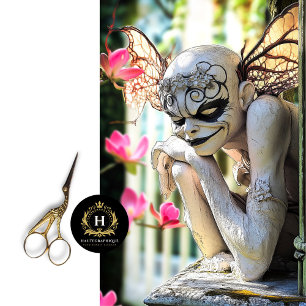 Mischievious Gothic Paris Gargoyle Decoupage  Tissue Paper