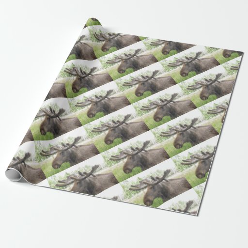 Image of Mischievious Moose Wrapping Paper