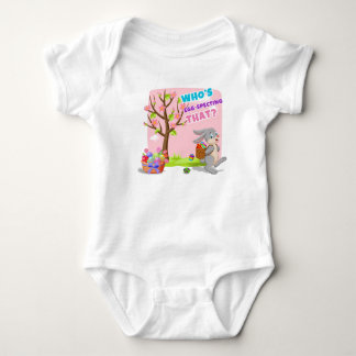 Mischievous Bunny Egg Hunt Baby Bodysuit