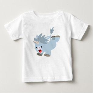 Mischievous Cartoon Baby Unicorn Baby T-Shirt