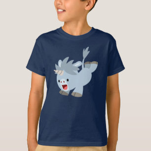 Mischievous Cartoon Baby Unicorn Children T-Shirt