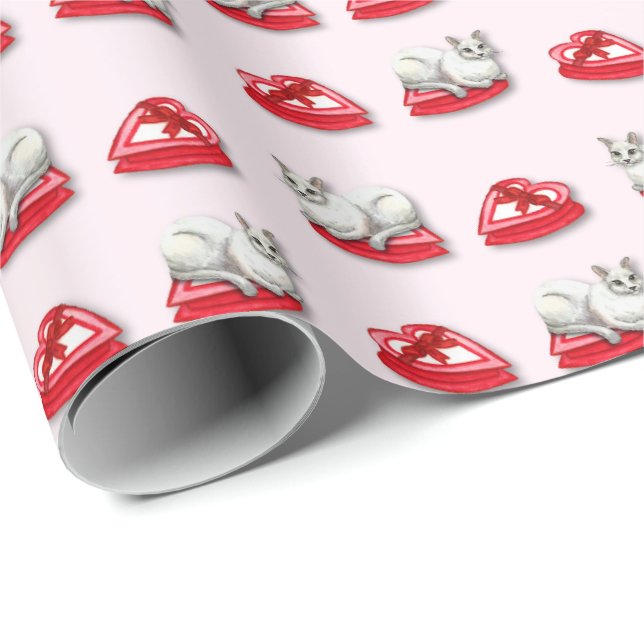 Mischievous Cat Wrapping Paper (Roll Corner)