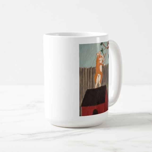 Mischievous Corgi Mug (Front Right)