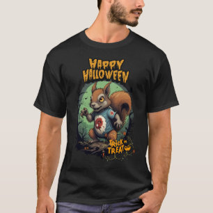 Mischievous Halloween Squirrel - Trick or Treat T-Shirt