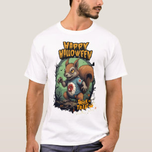 Mischievous Halloween Squirrel - Trick or Treat T-Shirt