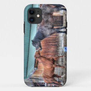 Mischievous Horses Playing, for Horse-lovers iPhone 11 Case