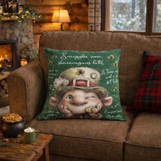 Mischievous Leprechaun  Cushion (Creator Uploaded)