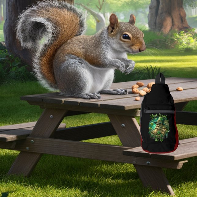 Mischievous Leprechaun Savouring A Pint Sling Bag (Creator Uploaded)