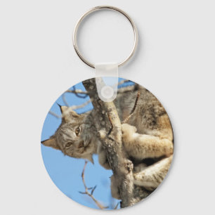 Mischievous Lynx Key Ring
