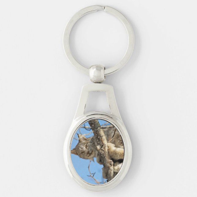 Mischievous Lynx Key Ring (Front)