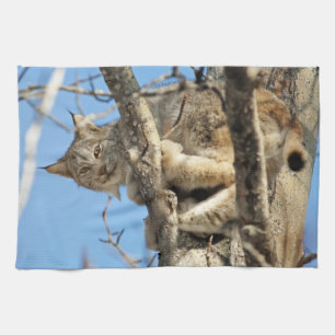 Mischievous Lynx Tea Towel