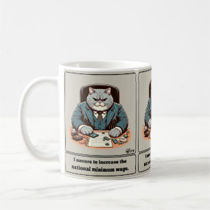 Mischievous Meows: The Crafty Cat Politician Coffee Mug