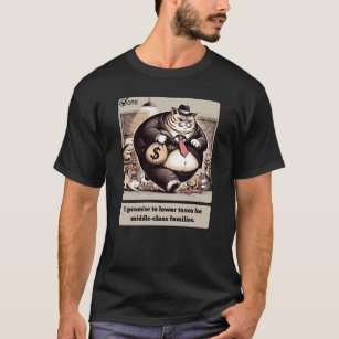 Mischievous Meows: The Crafty Cat Politician T-Shirt