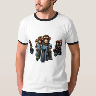 Mischievous Monkey Bikers T-Shirt