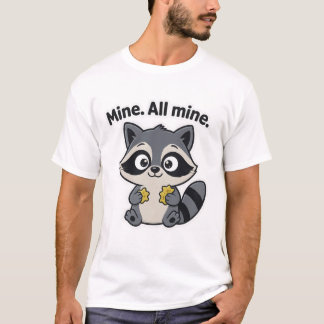 Mischievous Racoon Meme Cartoon T-Shirt