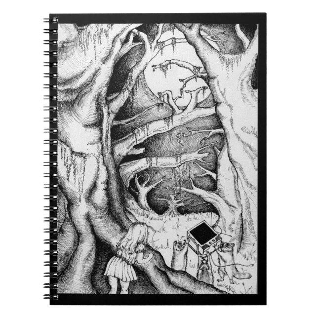 Mischievous Racoon Notebook (Front)