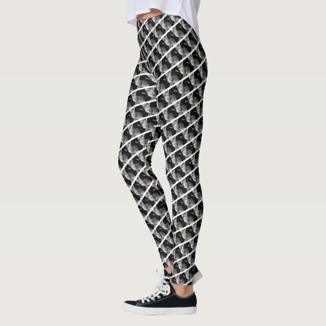 Mischievous Tabby Kitten, Leggings (Left)