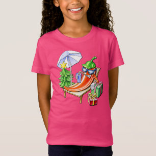 Mischievously Grinning Chilli Celebrating Christma T-Shirt