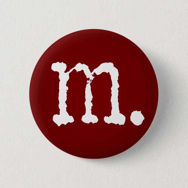 misconduct. Brand M. 1.25" Button (Front)