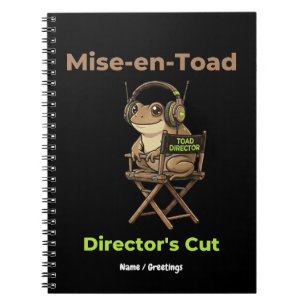 Mise-en-Toad Director’s Cut Cinema Pun Toad Art Notebook
