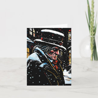 Miser Mister Ebenezer Scrooge Victorian Christmas Card