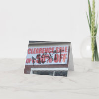 Misfit Note sized CLEARENCE Card