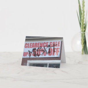 Misfit Note sized CLEARENCE Card