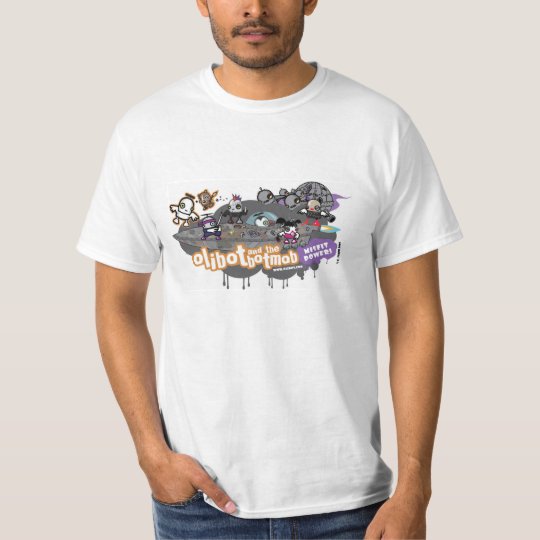 Misfit Power! The Botmob and Spaceship. T-Shirt