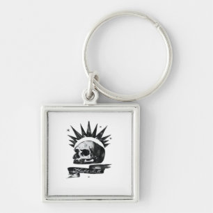 Misfit Skull Creative Character Art Style Key Ring
