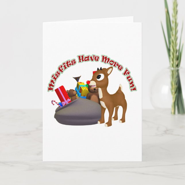 Misfits Have More Fun Holiday Card (Front)