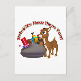 Misfits Have More Fun Postcard