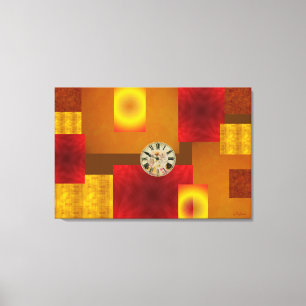 Mish Mosh Tick Tock Stretched Canvas Print