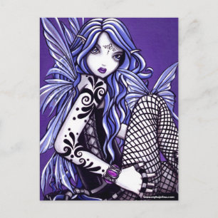 Misha Tattooed Butterfly Faery Fantasy Postcard