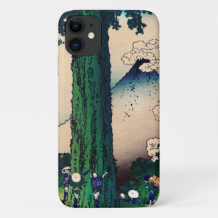 Mishima Pass in Kai Province by Katsushika Hokusai iPhone 11 Case