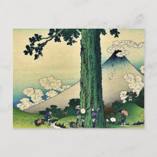 Mishima Pass in Kai Province,by Katsushika,Hokusai Postcard