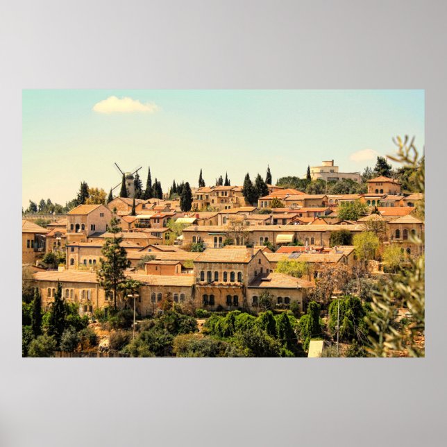 Mishkenot Shaananim in Jerusalem Poster (Front)