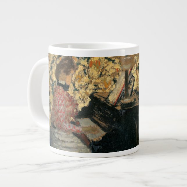 Misia at the Piano Large Coffee Mug (Front Left)