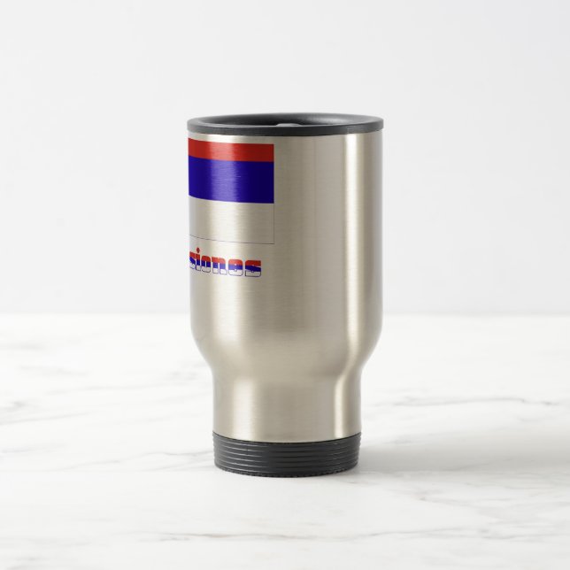 Misiones flag with name travel mug (Center)