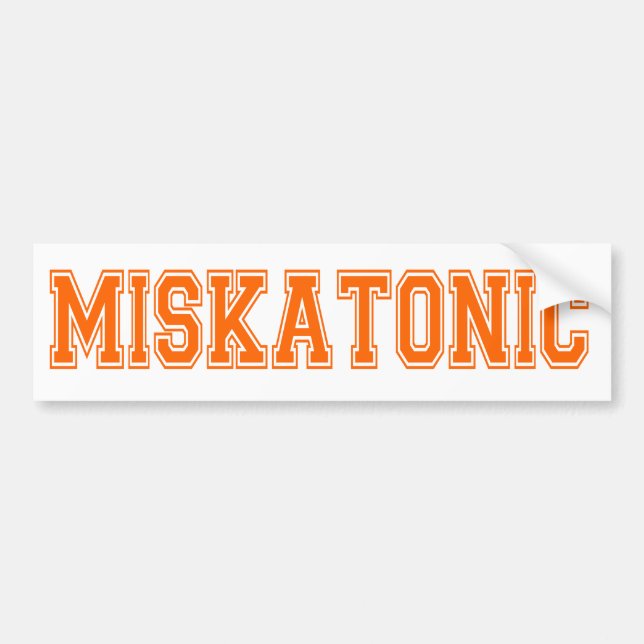 Miskatonic Bumper Sticker (Front)