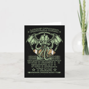 Miskatonic University 1690 Football Team Cthulhu M Card