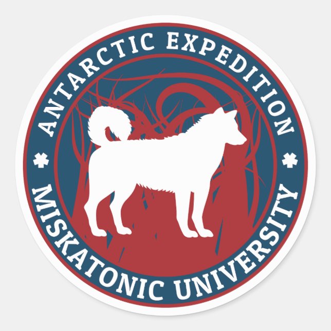 Miskatonic University Antarctic Expedition Classic Round Sticker (Front)
