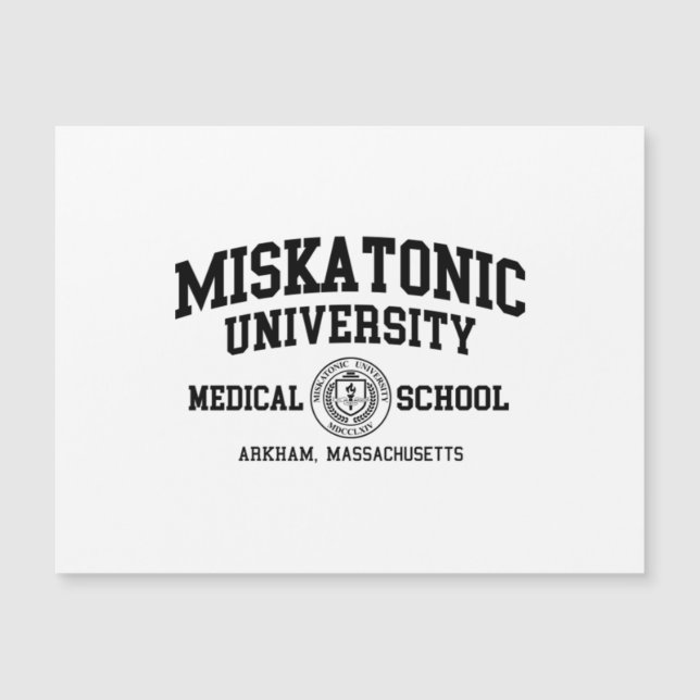 Miskatonic University Black Print  (Front)
