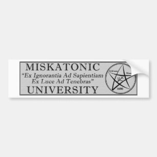 Miskatonic University Bumper Sticker