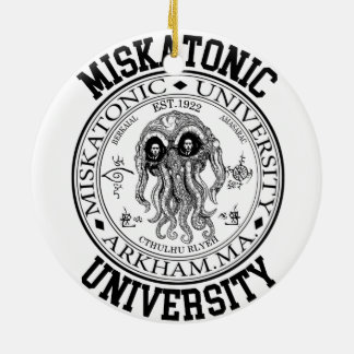 Miskatonic University CTHULHU HP LOVECRAFT Ceramic Tree Decoration